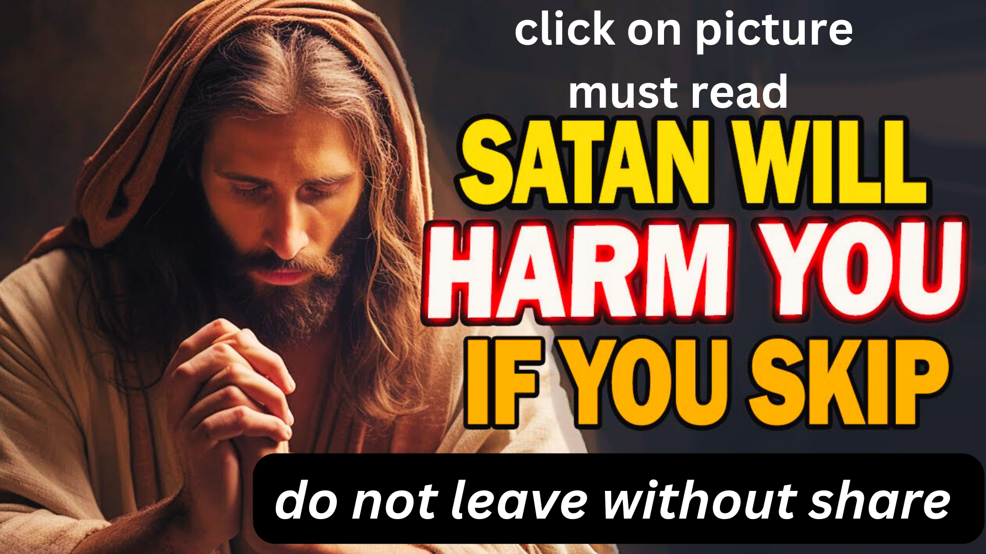 God Says Today: Satan Will Harm You If You Skip Jesus | Urgent Message From God | Jesus Affirmations