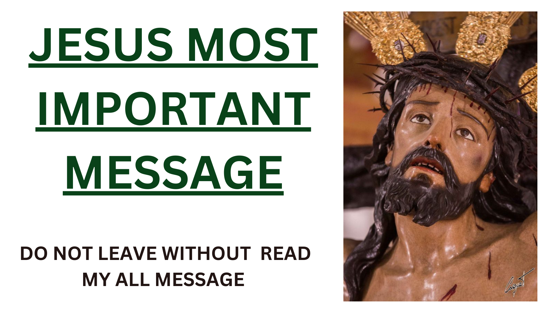jesus most important message