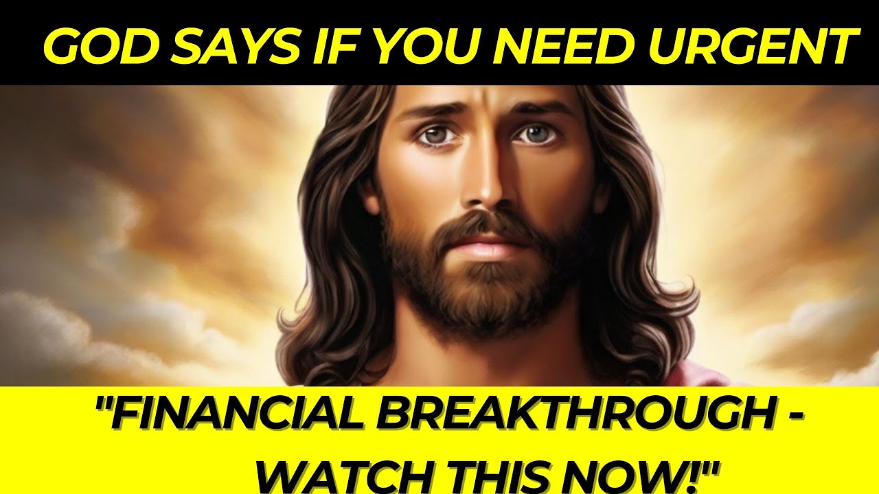 “God says if you urgently need a ‘major financial breakthrough’ in your life, watch now. 🙏