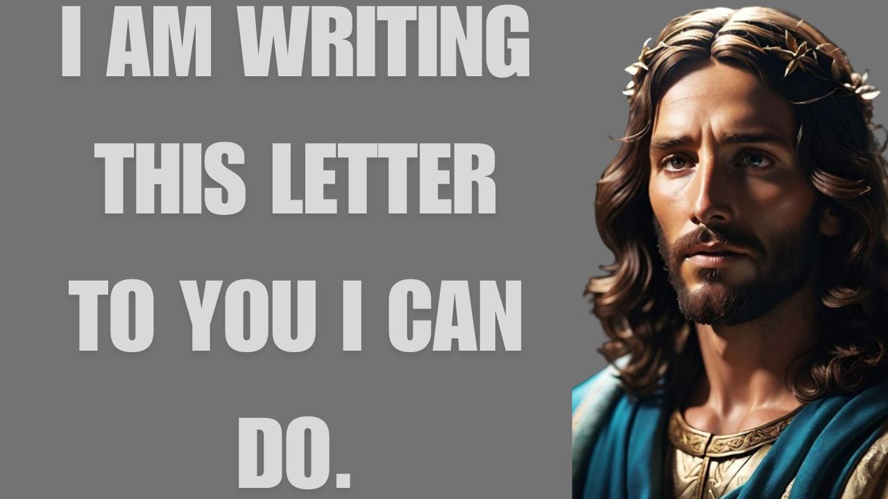 I AM WRITING THIS LETTER TO YOU I CAN DO.