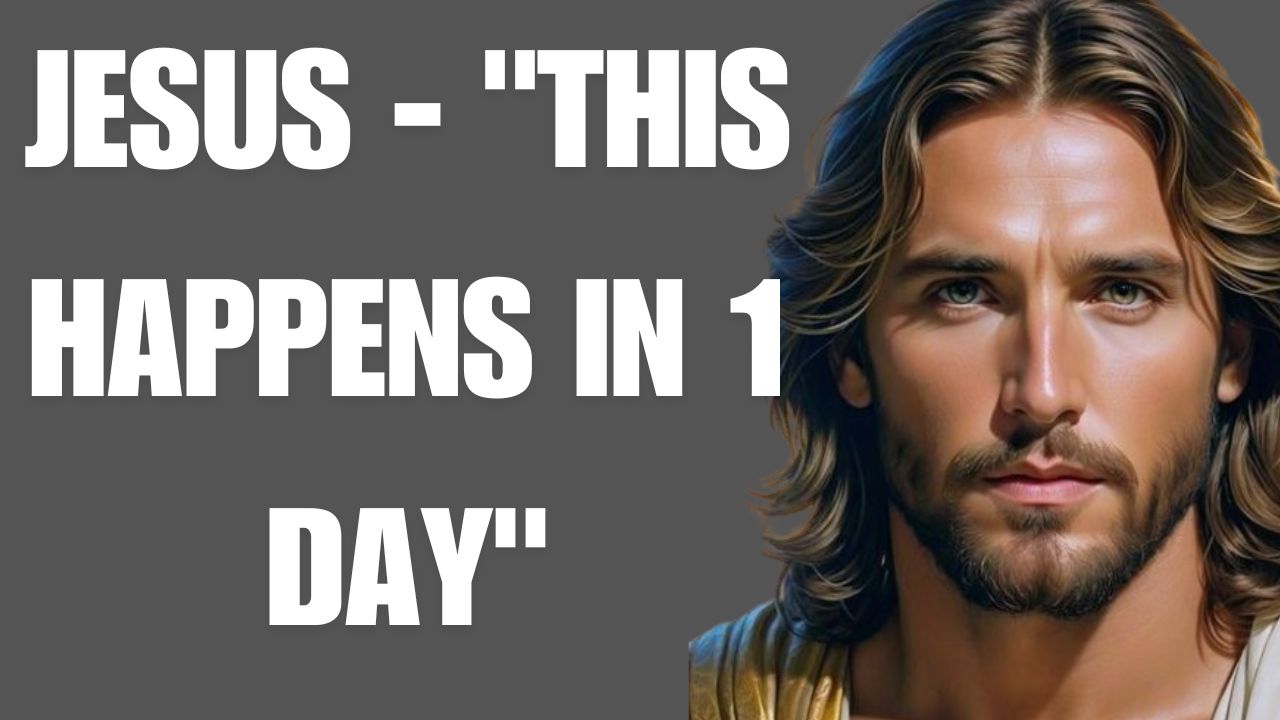 JESUS – “THIS HAPPENS IN 1 DAY”