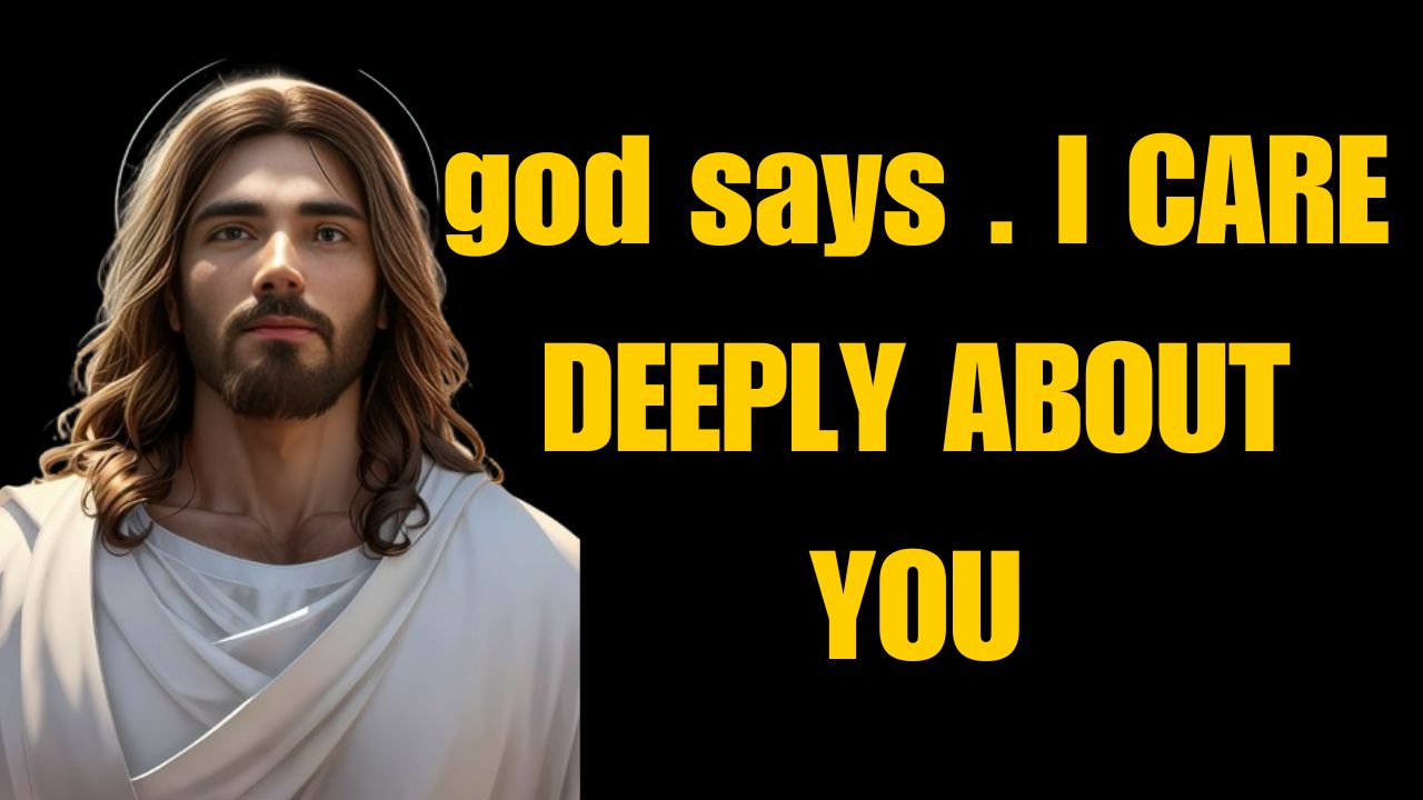 god says . I CARE DEEPLY ABOUT YOU